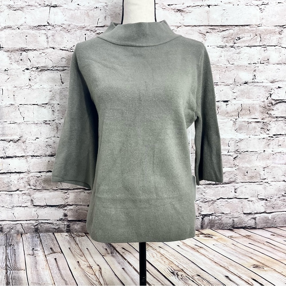Rielle Women's Long Sleeve Heavy Knit Sweater JB1 Warm Greige  Sz Xsmall…